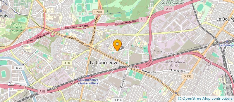 localisation de l'entreprise MONSIEUR WALID MESSAOUDANE à LA COURNEUVE