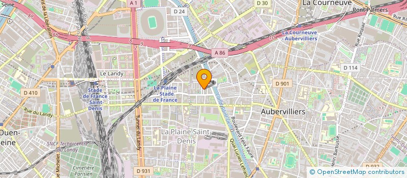 localisation de l'entreprise MONSIEUR WALID MOKHTARI  AUBERVILLIERS