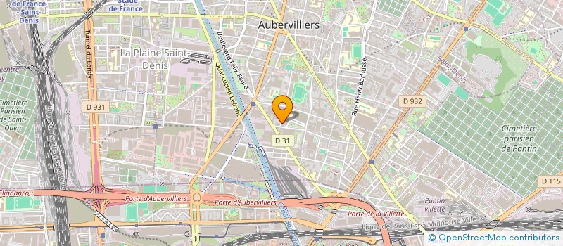localisation de l'entreprise MONSIEUR WALID MOSAHEB à AUBERVILLIERS