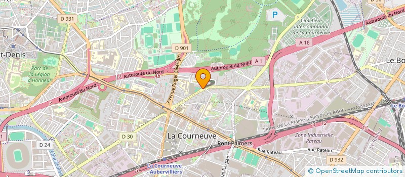 localisation de l'entreprise MONSIEUR WALID ROVENSKY à LA COURNEUVE