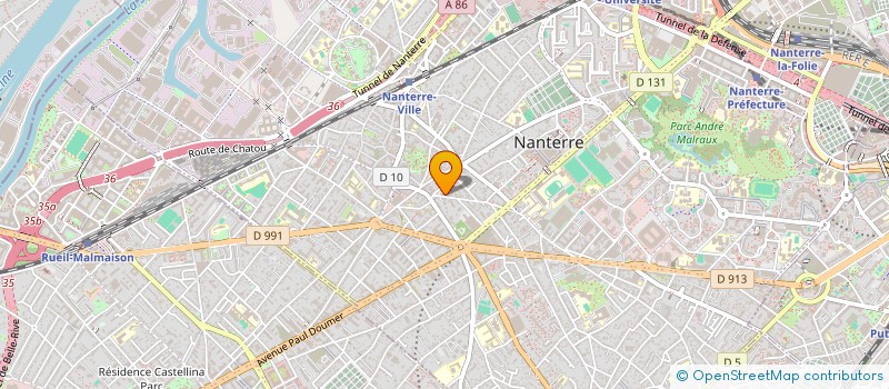 localisation de l'entreprise MONSIEUR WALID SEBBANE à NANTERRE