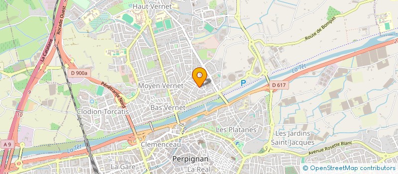 localisation de l'entreprise MONSIEUR WALID TAHRI  PERPIGNAN