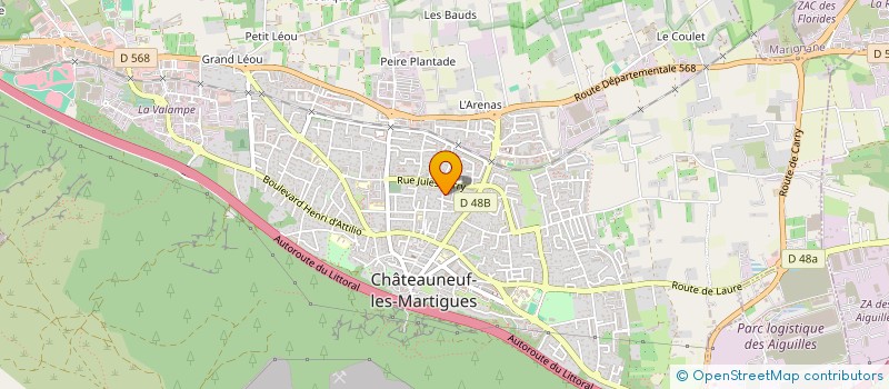 localisation de l'entreprise MONSIEUR WALID TLILI à CHATEAUNEUF-LES-MARTIGUES