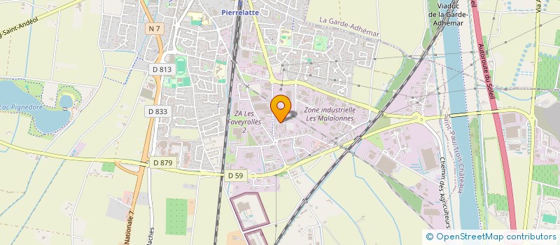 localisation de l'entreprise MONSIEUR WALID ZAGHMAR  PIERRELATTE