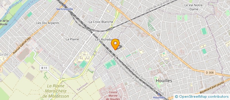 localisation de l'entreprise MONSIEUR WALID ZAIM  HOUILLES