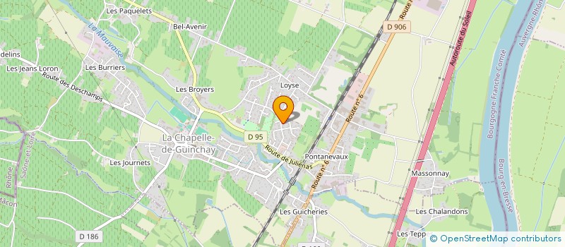 localisation de l'entreprise MONSIEUR WALID ZEIN  LA CHAPELLE-DE-GUINCHAY