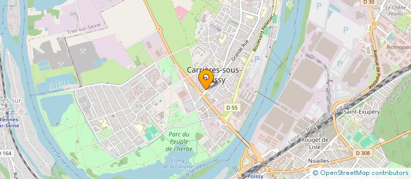 localisation de l'entreprise MONSIEUR WALID ZIDI  CARRIERES-SOUS-POISSY