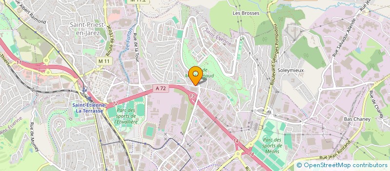 localisation de l'entreprise MONSIEUR WALIS GAMECHE  SAINT-ETIENNE