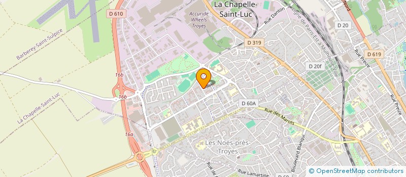 localisation de l'entreprise MONSIEUR WALIULLA SAFI ZADA à LA CHAPELLE-SAINT-LUC