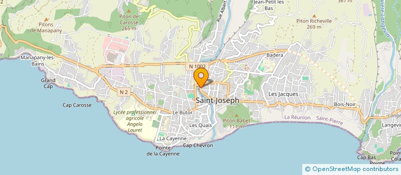 localisation de l'entreprise MONSIEUR WALIYULLAH AMEERBEG à SAINT-JOSEPH
