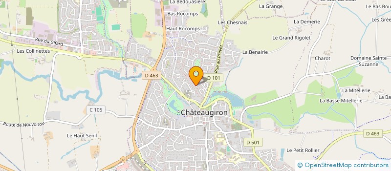 localisation de l'entreprise MONSIEUR WALLACE BERTIN  CHATEAUGIRON