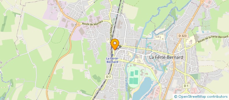 localisation de l'entreprise MONSIEUR WALLERAND BERLIER DE VAUPLANE  LA FERTE-BERNARD