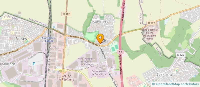 localisation de l'entreprise MONSIEUR WALNER HYPPOLITE  SURVILLIERS