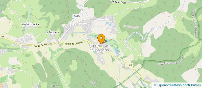 localisation de l'entreprise MONSIEUR WALTER BIONI  SAINT-CASSIEN