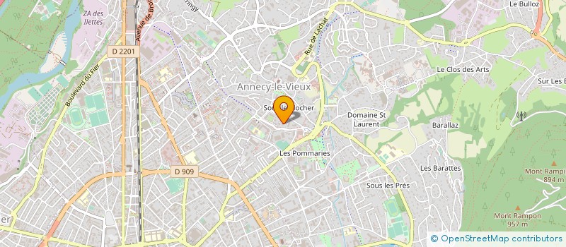 localisation de l'entreprise MONSIEUR WALTER LAMOUILLE à ANNECY