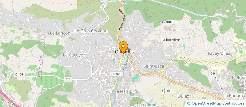 localisation de l'entreprise MONSIEUR WALTER LAZARINI  OLLIOULES