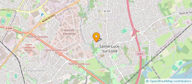 localisation de l'entreprise MONSIEUR WALTER PAPAVA  SAINTE-LUCE-SUR-LOIRE