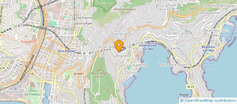 localisation de l'entreprise MONSIEUR WALTER SIMONETTI à VILLEFRANCHE-SUR-MER