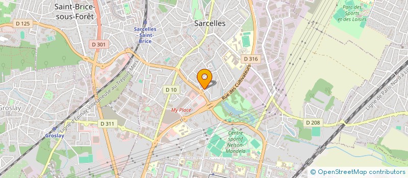 localisation de l'entreprise MONSIEUR WALY DEMBELE  SARCELLES