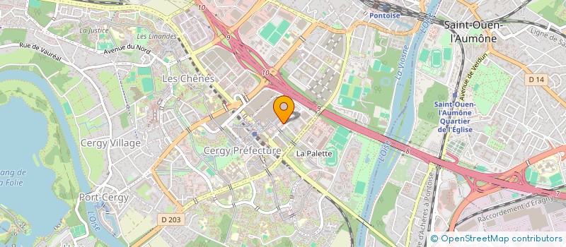 localisation de l'entreprise MONSIEUR WALY DIAKITE  CERGY