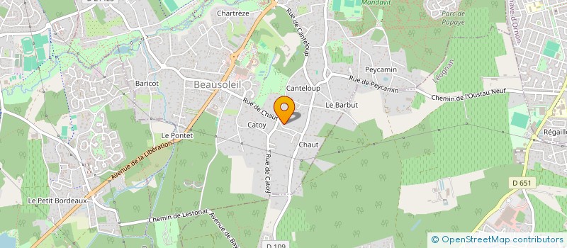 localisation de l'entreprise MONSIEUR WALY DUPRAT  GRADIGNAN