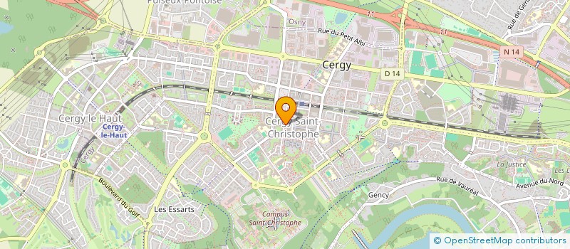 localisation de l'entreprise MONSIEUR WANDA-WILLIAM TEKAMDJO  CERGY