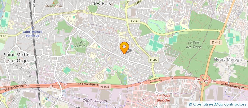 localisation de l'entreprise MONSIEUR WANDERSON MENDES BATISTA  SAINTE-GENEVIEVE-DES-BOIS