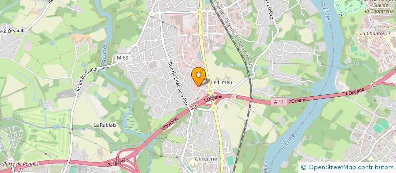 localisation de l'entreprise MONSIEUR WANDRILLE DUSANTER  LA CHAPELLE-SUR-ERDRE