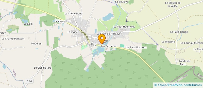 localisation de l'entreprise MONSIEUR WANIG GUILLAUME  TEILLAY