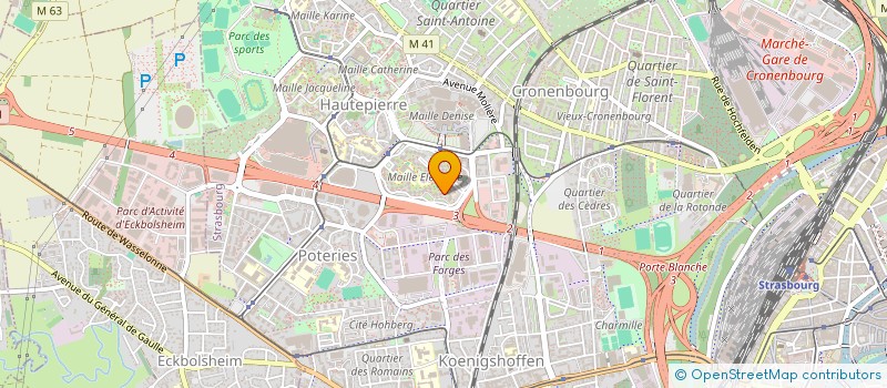 localisation de l'entreprise MONSIEUR WANISS RAHOU  STRASBOURG