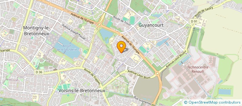 localisation de l'entreprise MONSIEUR WAREN PAISLEY  GUYANCOURT