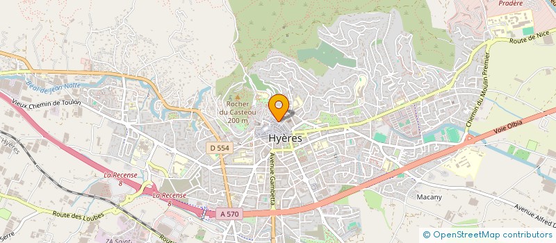 localisation de l'entreprise MONSIEUR WARLEY MARQUES DE SOUSA  HYERES