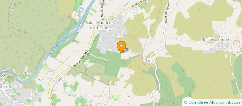 localisation de l'entreprise MONSIEUR WARREN ALIMO  SAINT-MAURICE-D'ARDECHE