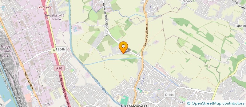 localisation de l'entreprise MONSIEUR WARREN BRISACIER  CASTELGINEST