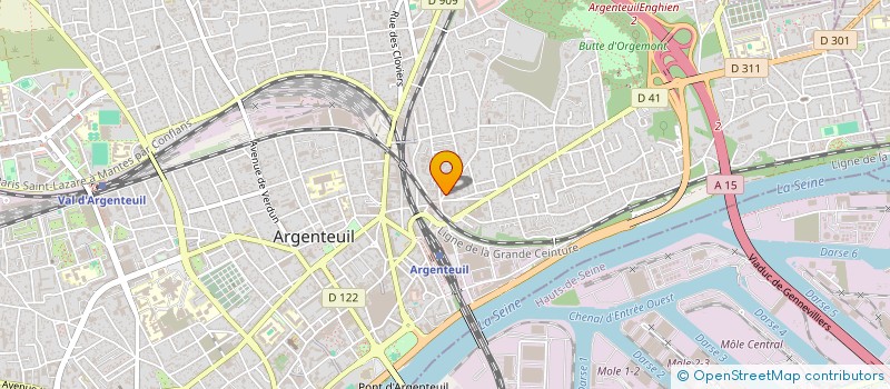 localisation de l'entreprise MONSIEUR WARREN DONGUE  ARGENTEUIL