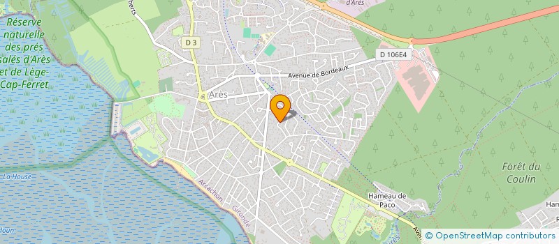 localisation de l'entreprise MONSIEUR WARREN DUPLAN  LEGE-CAP-FERRET