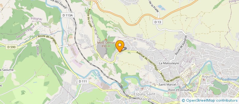 localisation de l'entreprise MONSIEUR WARREN GOUDON  ESPALY-SAINT-MARCEL