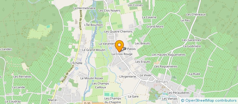 localisation de l'entreprise MONSIEUR WARREN LOBEROT  BENAIS