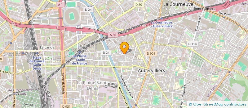 localisation de l'entreprise MONSIEUR WARREN OMBEL  AUBERVILLIERS