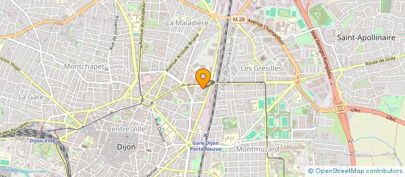 localisation de l'entreprise MONSIEUR WARREN RUTTER  DIJON