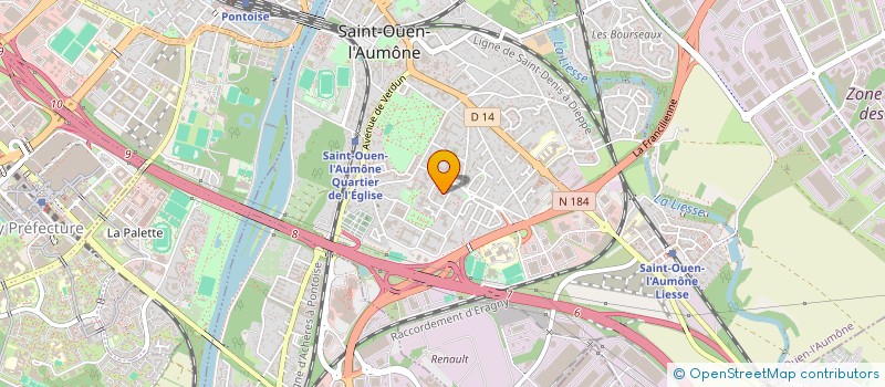 localisation de l'entreprise MONSIEUR WARREN SOLAGE  SAINT-OUEN-L'AUMONE