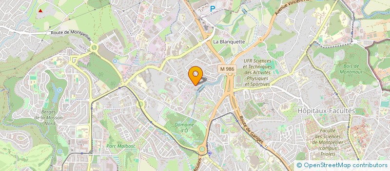 localisation de l'entreprise MONSIEUR WARRYS BERENGER MOUSSAVOU  MONTPELLIER