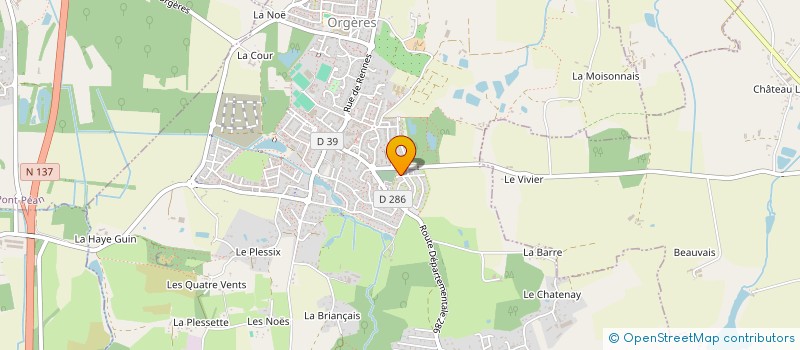 localisation de l'entreprise MONSIEUR WASHAL NASIR  ORGERES