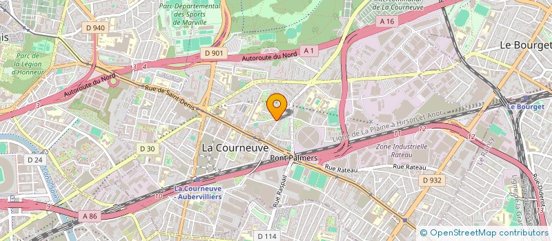 localisation de l'entreprise MONSIEUR WASHIM SIDDIKI à LA COURNEUVE