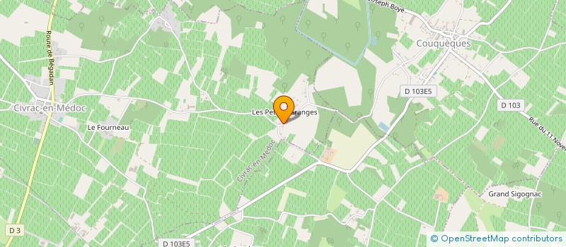 localisation de l'entreprise MONSIEUR WASSIA DONZOW  CIVRAC-EN-MEDOC