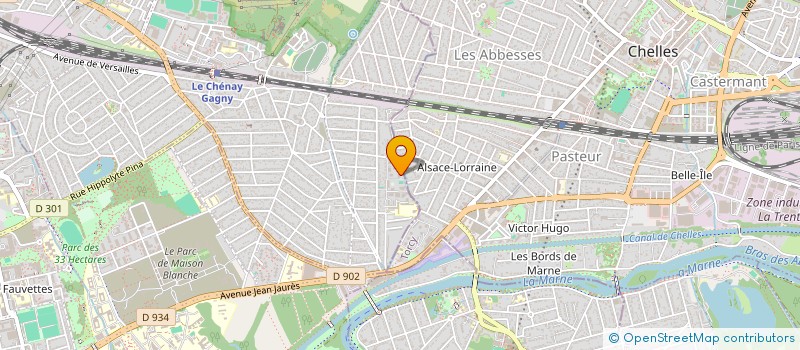 localisation de l'entreprise MONSIEUR WASSIF BOUHDJEUR  GAGNY