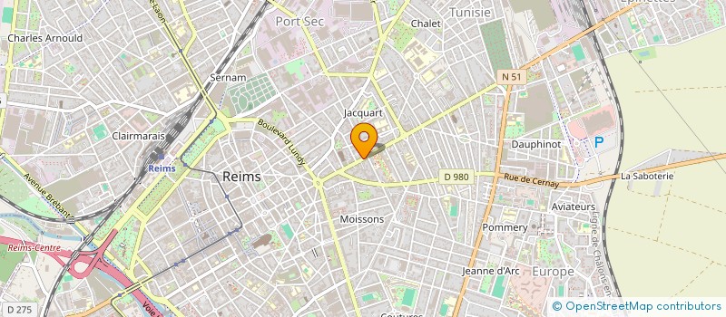 localisation de l'entreprise MONSIEUR WASSIL AFRITE  REIMS