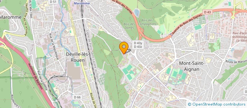 localisation de l'entreprise MONSIEUR WASSIL LETTAD  MONT-SAINT-AIGNAN