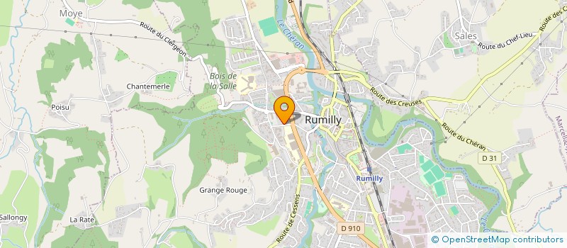 localisation de l'entreprise MONSIEUR WASSIM ABOU EL MAARIF  RUMILLY