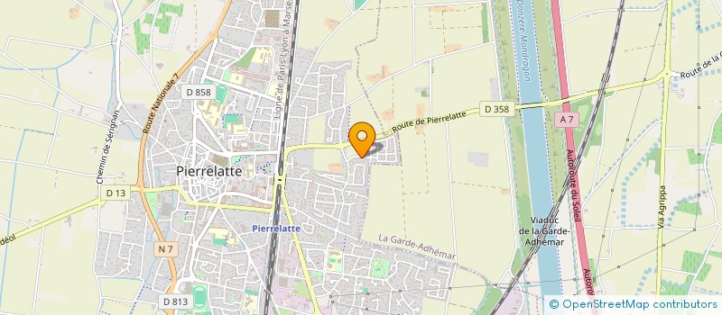 localisation de l'entreprise MONSIEUR WASSIM ATTAEA  PIERRELATTE